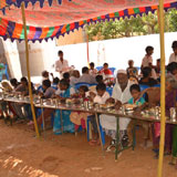Special food serving to our beneficiaries and children