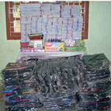 Educational supplies for distribution to the children of our beneficiaries